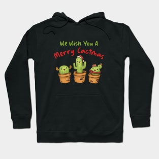 We Wish You A Merry Cactmas Christmas Cactus Hoodie